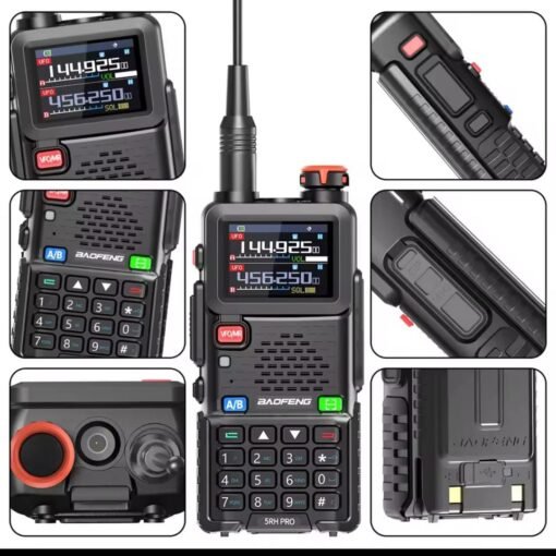 Handy BAOFENG UV5RH PRO, GPS, FRECUENCIMETRO, MULTIBANDA - Imagen 6