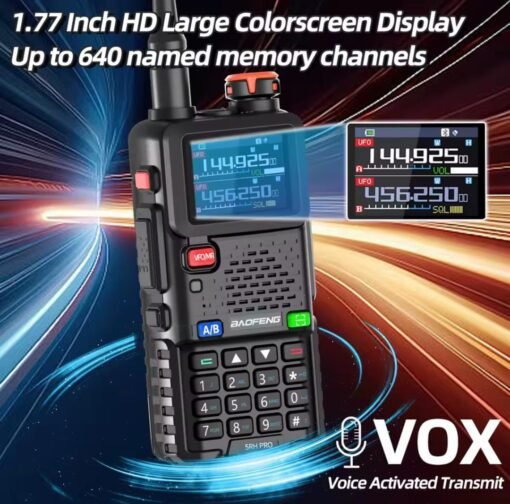 Handy BAOFENG UV5RH PRO, GPS, FRECUENCIMETRO, MULTIBANDA - Imagen 5