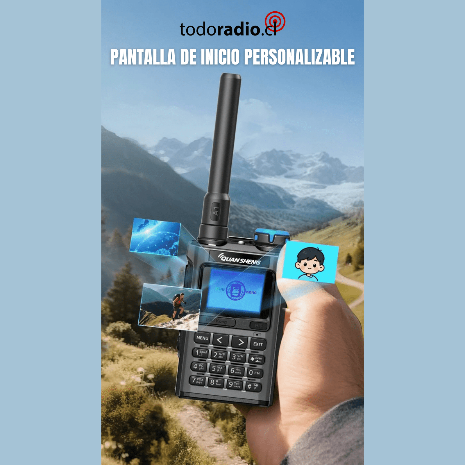 Quansheng K1 Taiko Kong MINI ( Bateria 1400mah) - Imagen 8