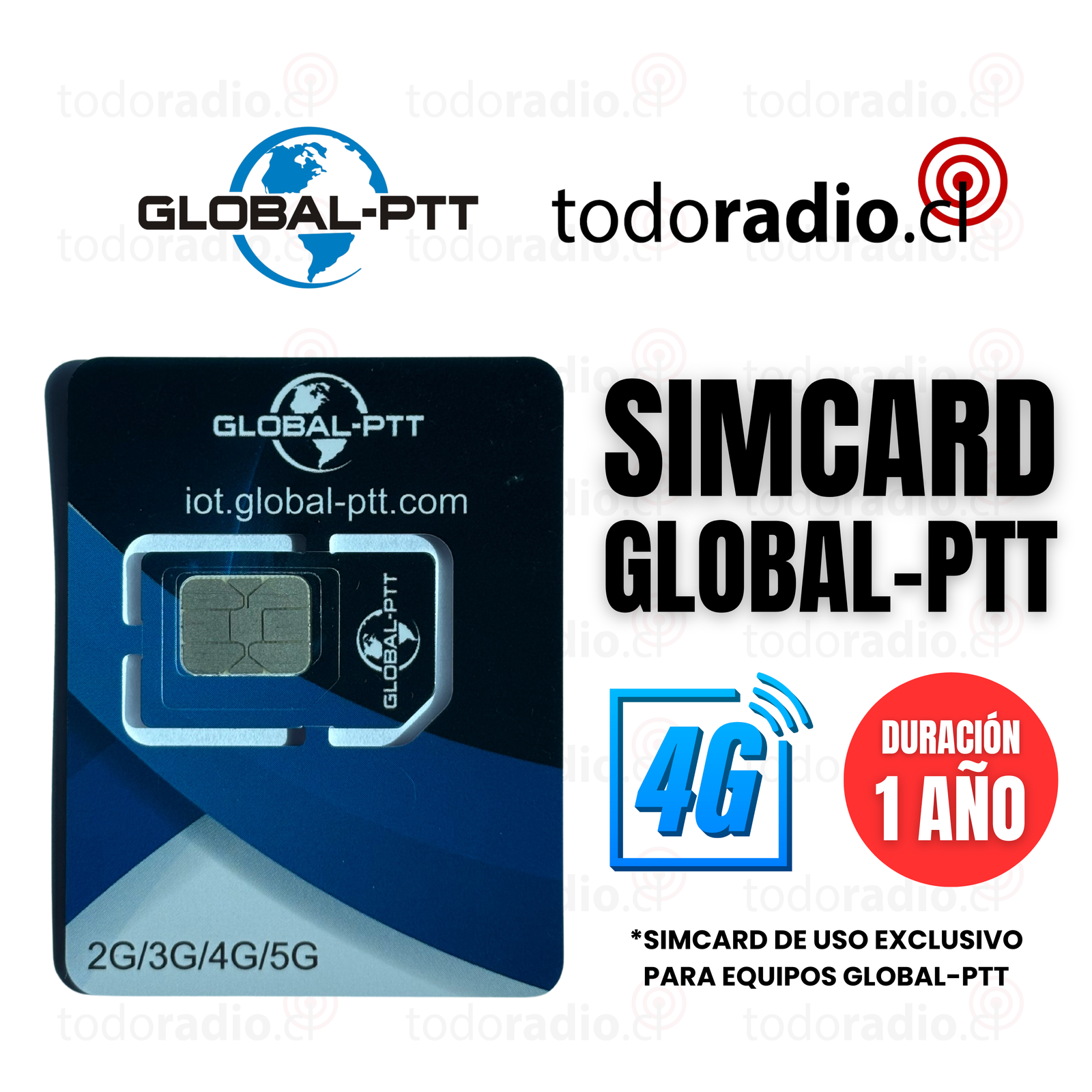 Chip-GLOBAL.png Simcard GLOBAL-PTT 1 AÑO - Imagen 1