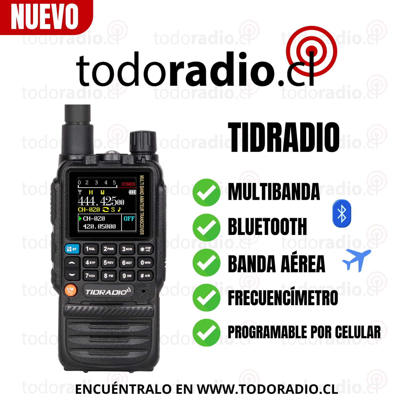 NUEVO-2.png TidRadio Multibanda con Bluetooth - Imagen 1