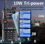 Handy BAOFENG UV5RH  FRECUENCIMETRO, MULTIBANDA - Imagen 2