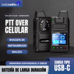 Bodycam 2K + POC 4G SIN LÍMITES DE DISTANCIA